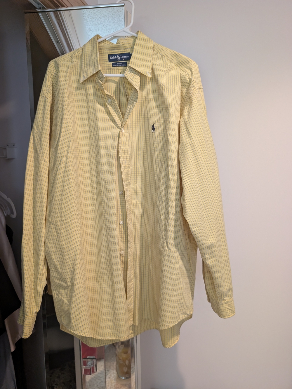 Ralph Lauren Yellow Checked Cotton Button-Down Shirt